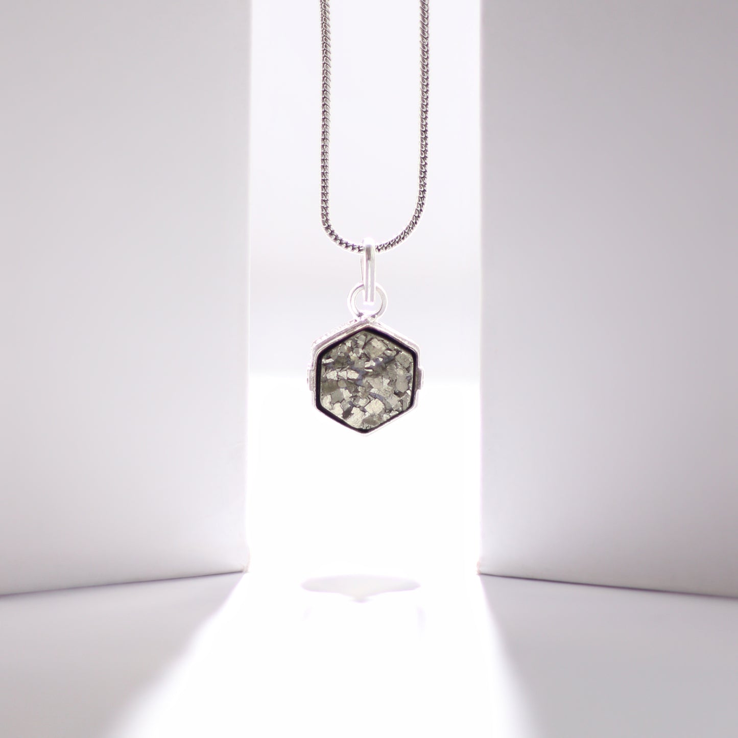 Silver Pyrite Pendant