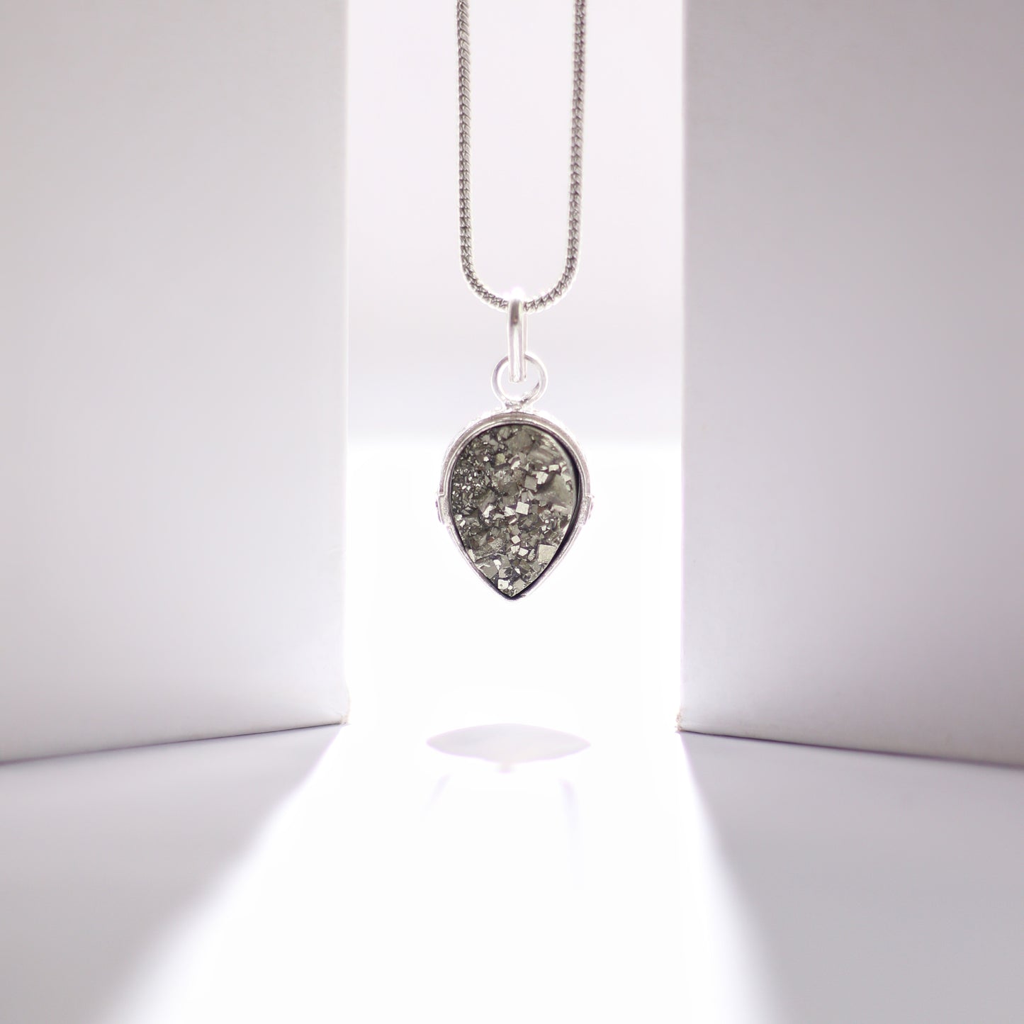 Silver Pyrite Pendant
