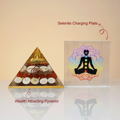 Wealth Attracting Pyramid and Super Charger Combo