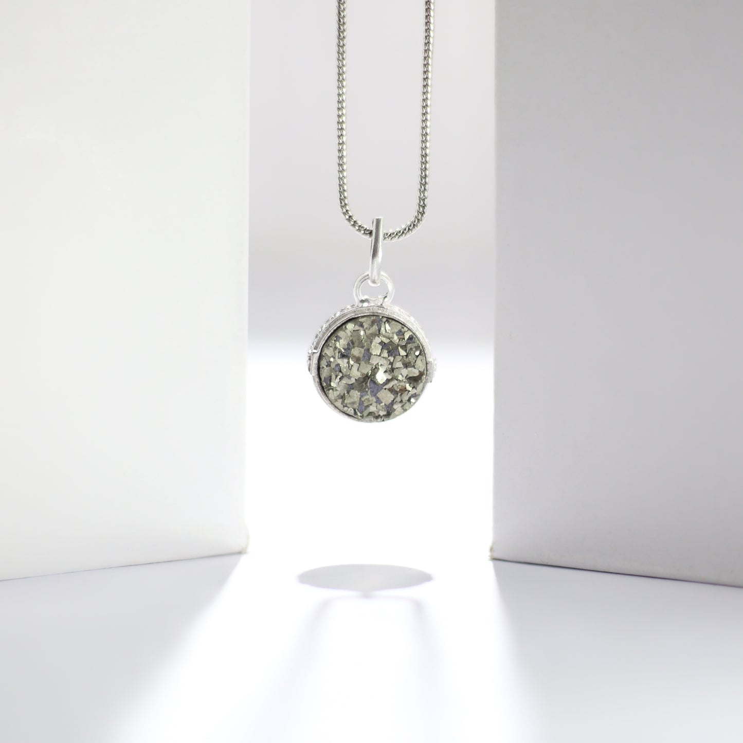 Silver Pyrite Pendant